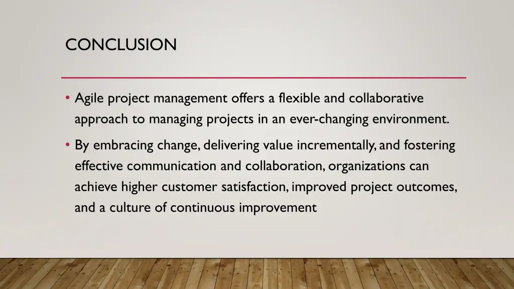 conclusion