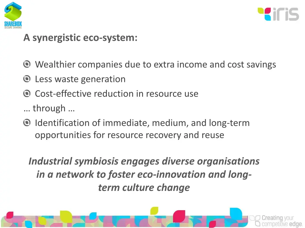 a synergistic eco system