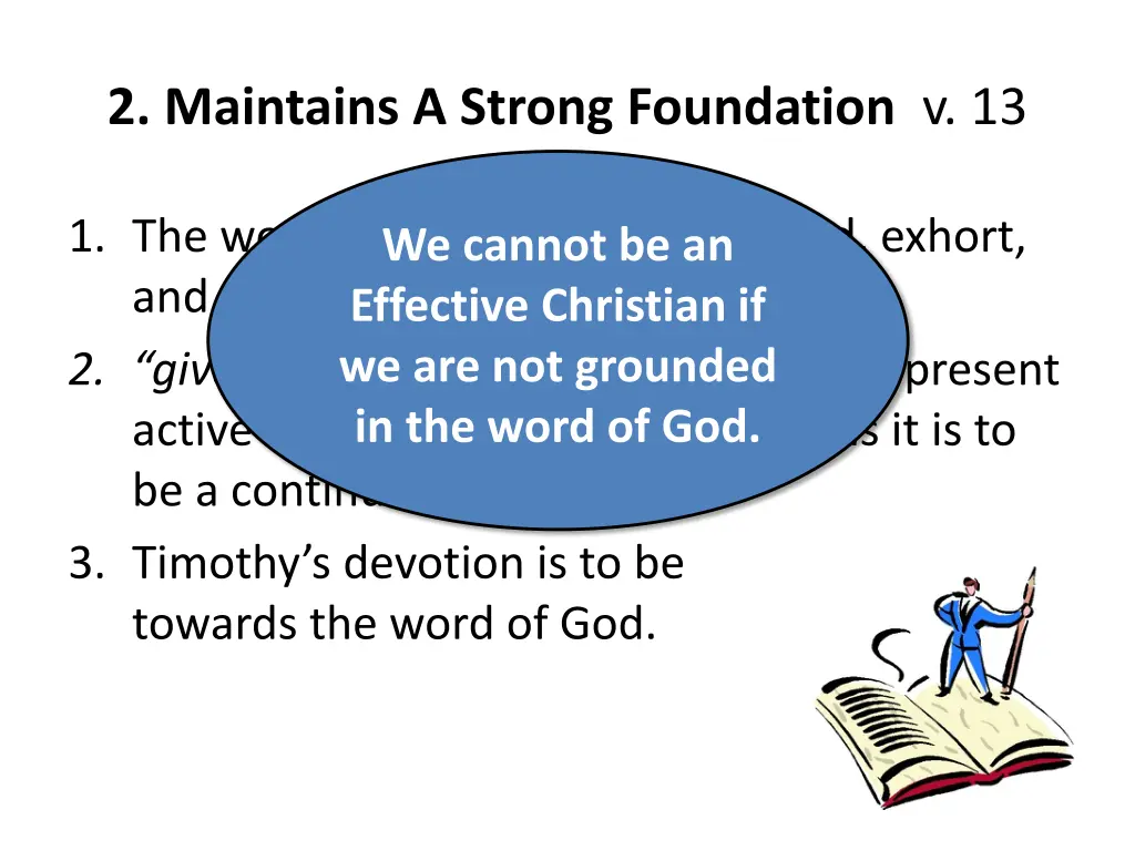 2 maintains a strong foundation v 13