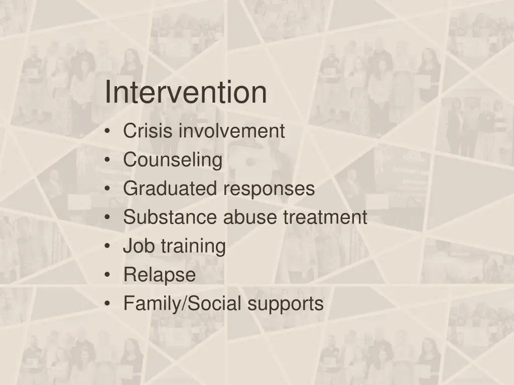 intervention crisis involvement counseling