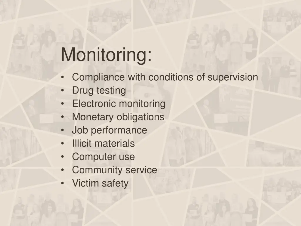 monitoring