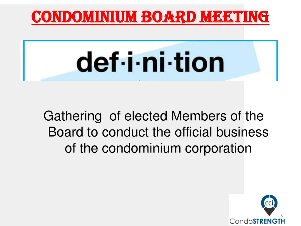 c condominium ondominium board meeting board