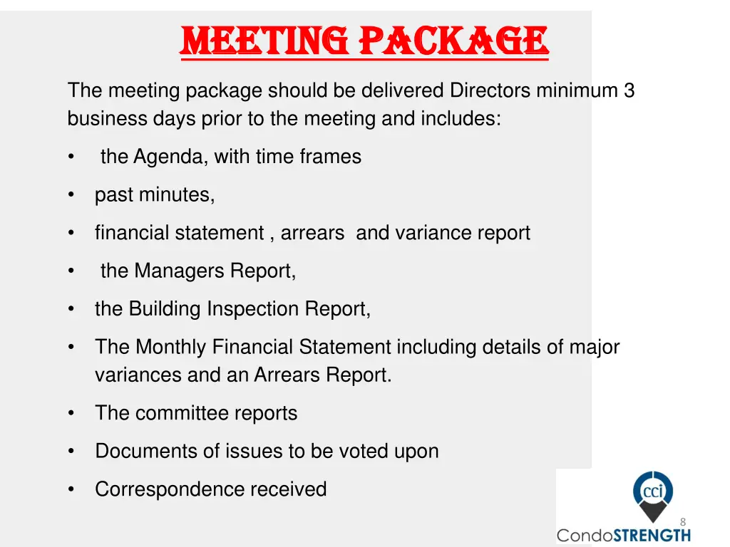 m meeting eeting package package