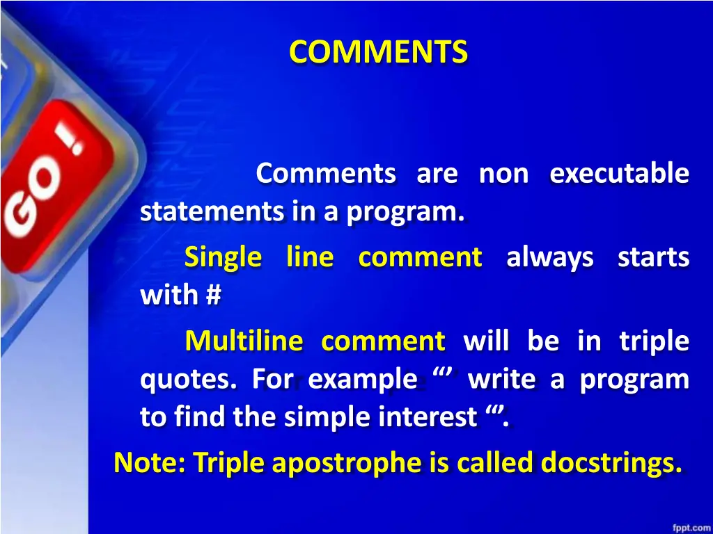 comments
