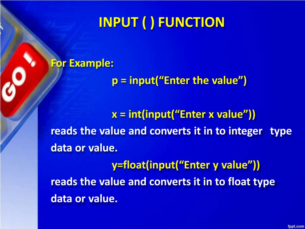 input function
