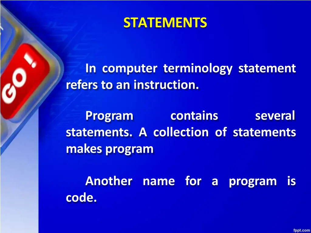 statements