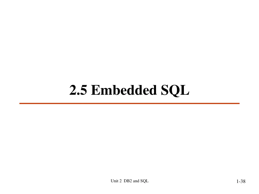 2 5 embedded sql