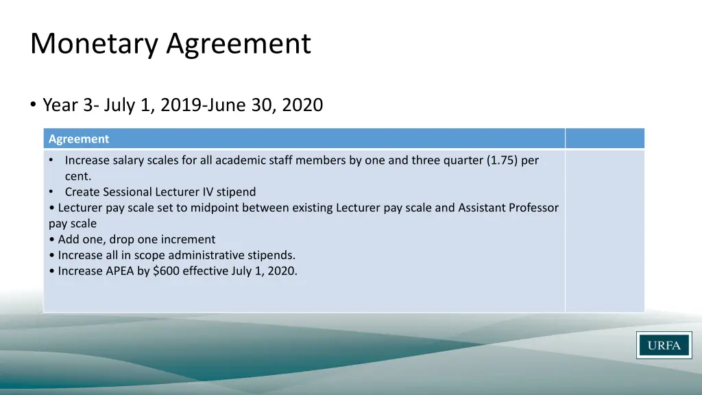 monetary agreement 2