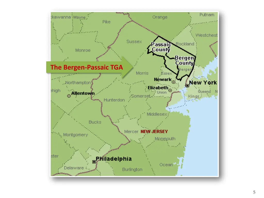 the bergen passaic tga
