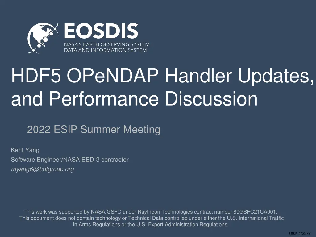 hdf5 opendap handler updates and performance