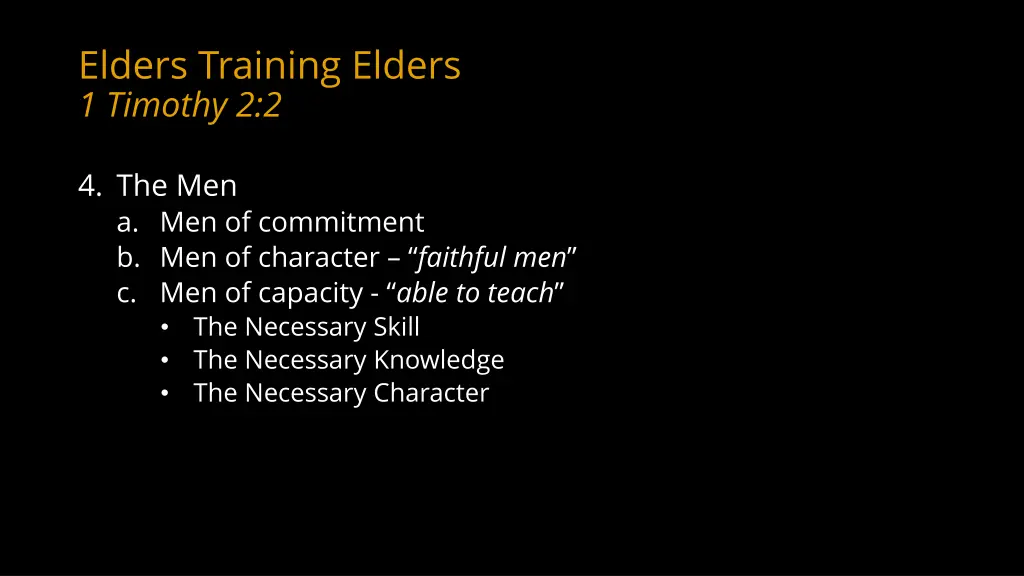 elders training elders 1 timothy 2 2 1