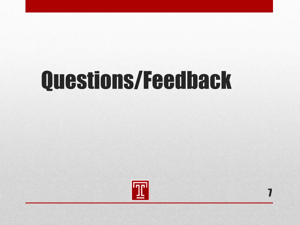 questions feedback