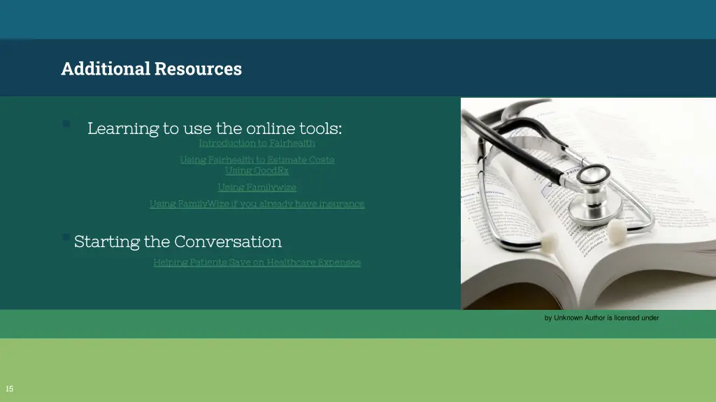 additional resources