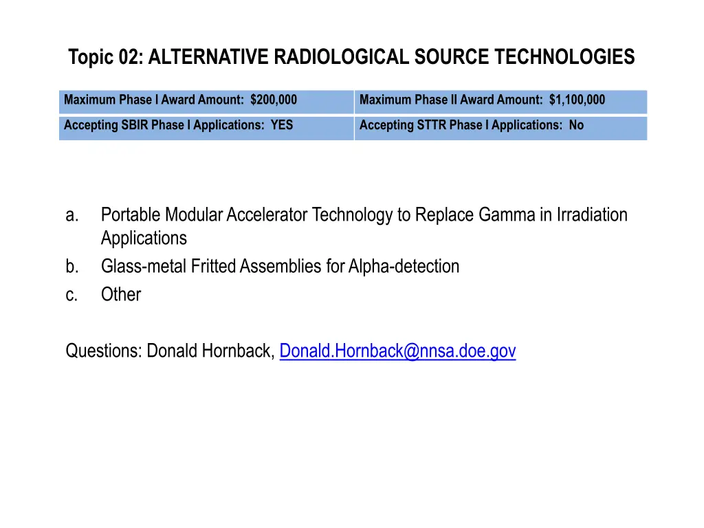 topic 02 alternative radiological source