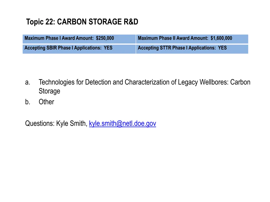 topic 22 carbon storage r d