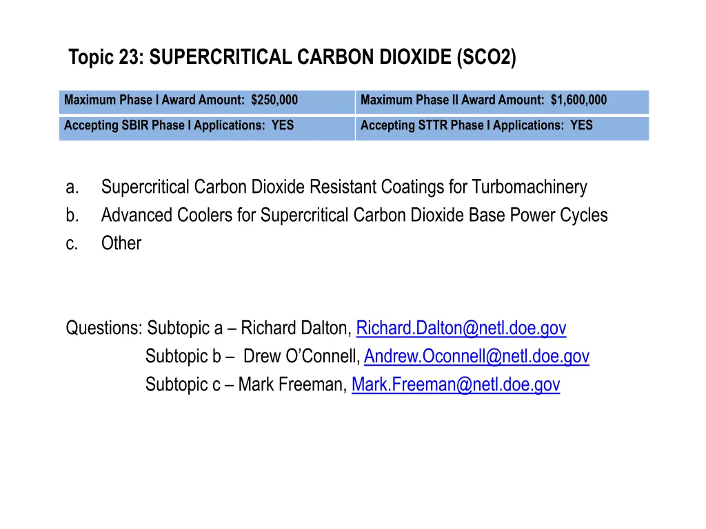 topic 23 supercritical carbon dioxide sco2