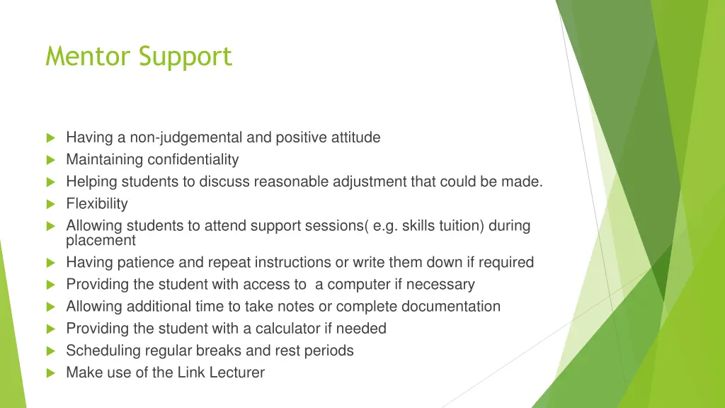 mentor support