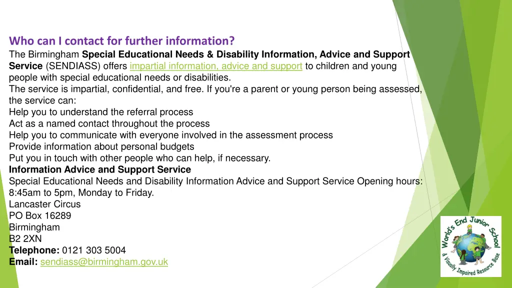 who can i contact for further information 1
