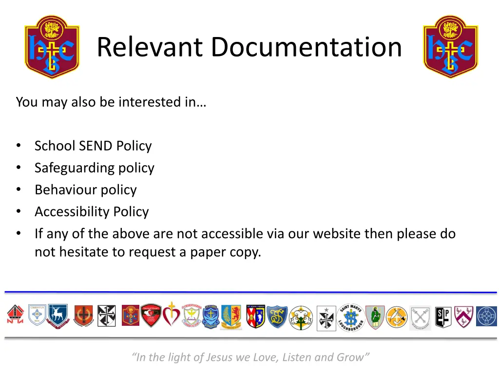 relevant documentation