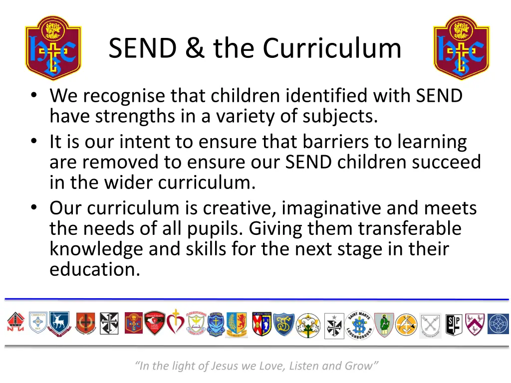 send the curriculum
