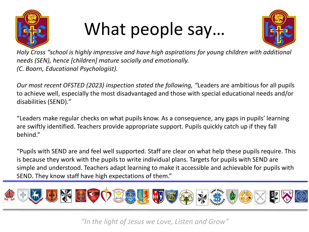what people say
