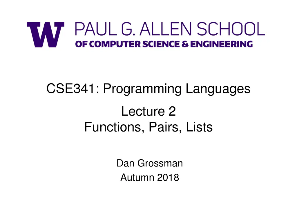 cse341 programming languages