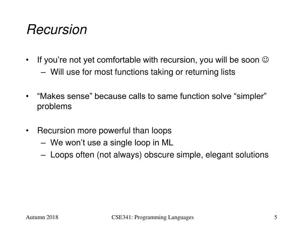 recursion