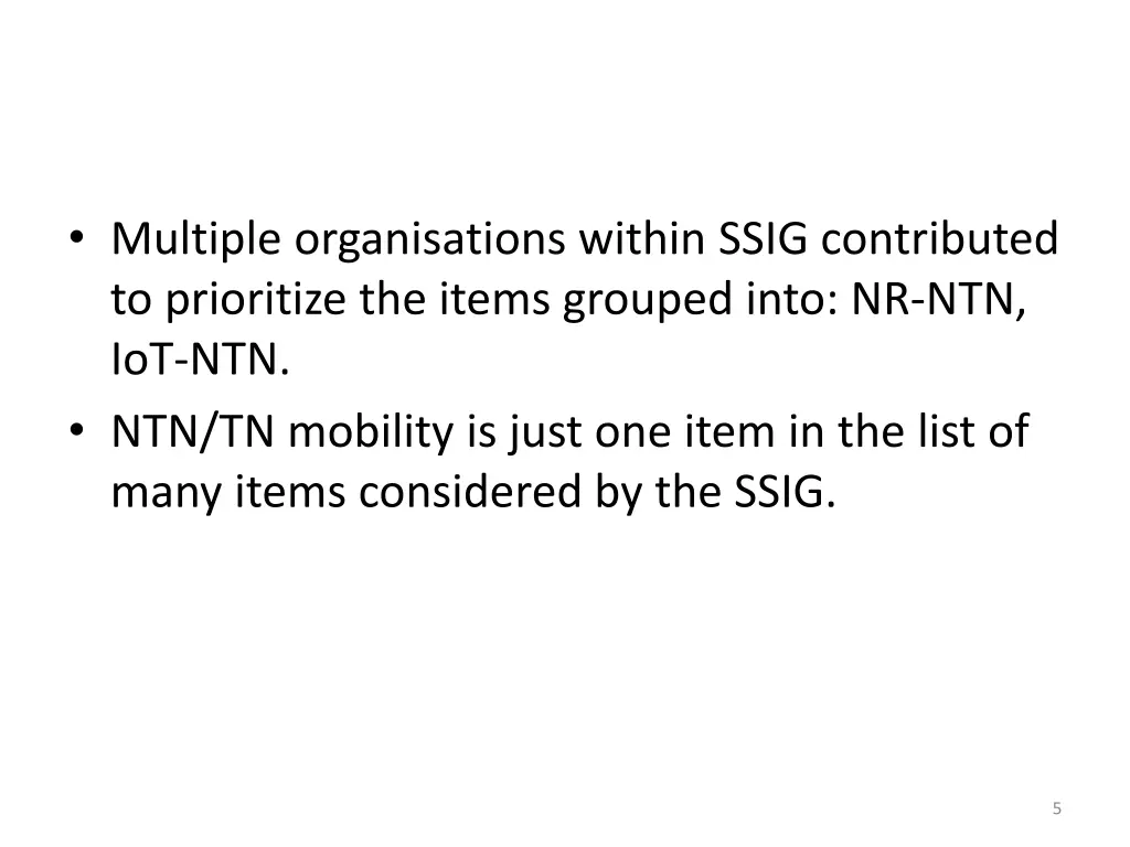multiple organisations within ssig contributed