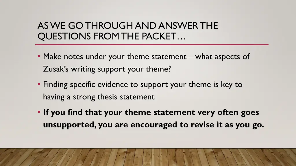 as we go through and answer the questions from