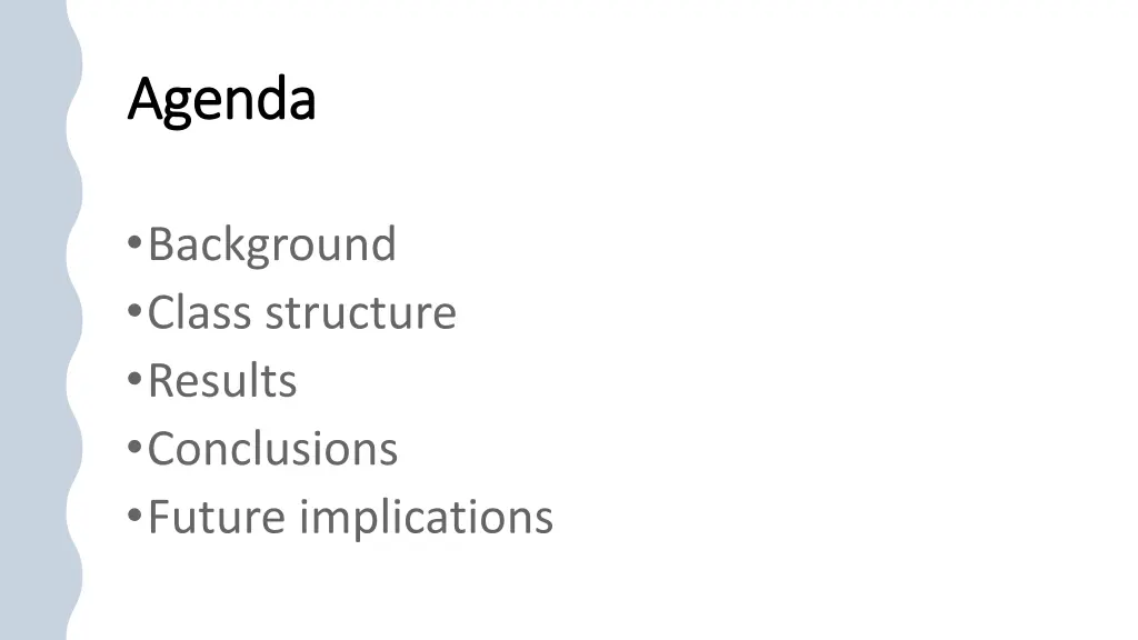agenda agenda