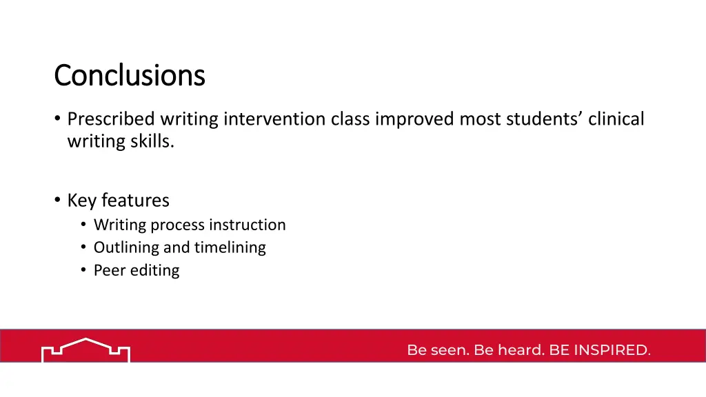 conclusions conclusions