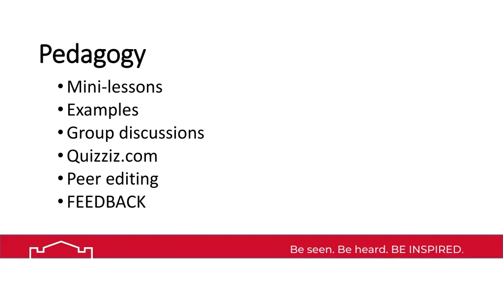 pedagogy pedagogy mini lessons examples group