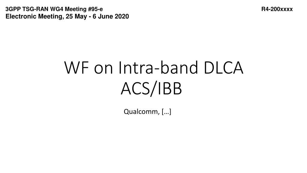 3gpp tsg ran wg4 meeting 95 e electronic meeting