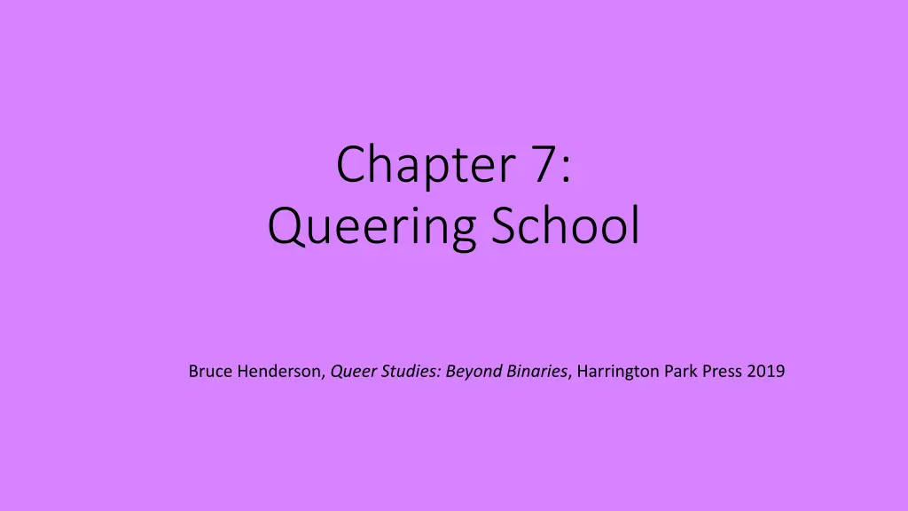 chapter 7 queering school