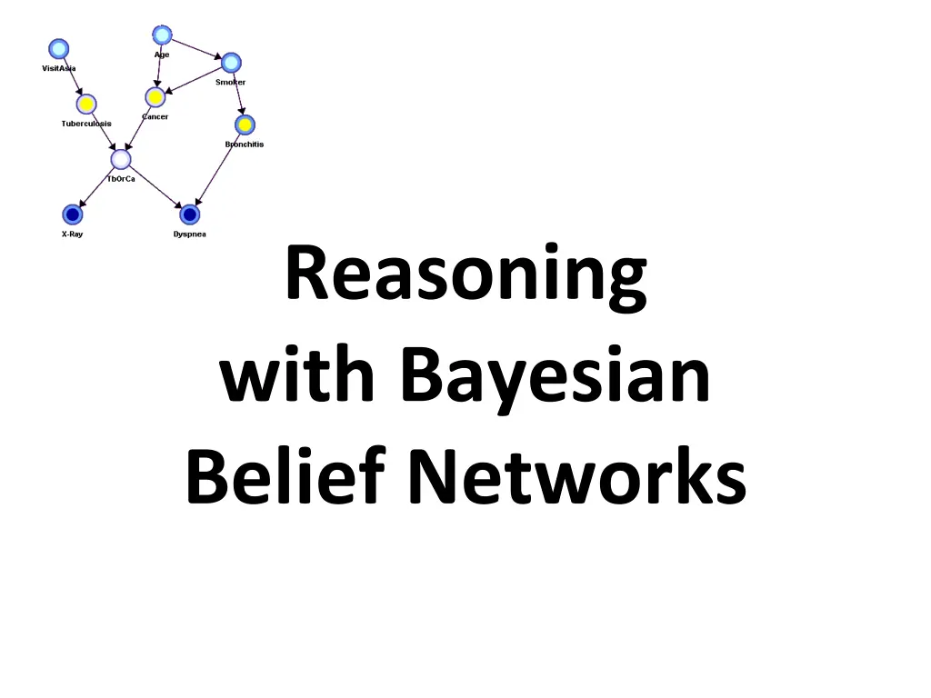 reasoning with bayesian belief networks