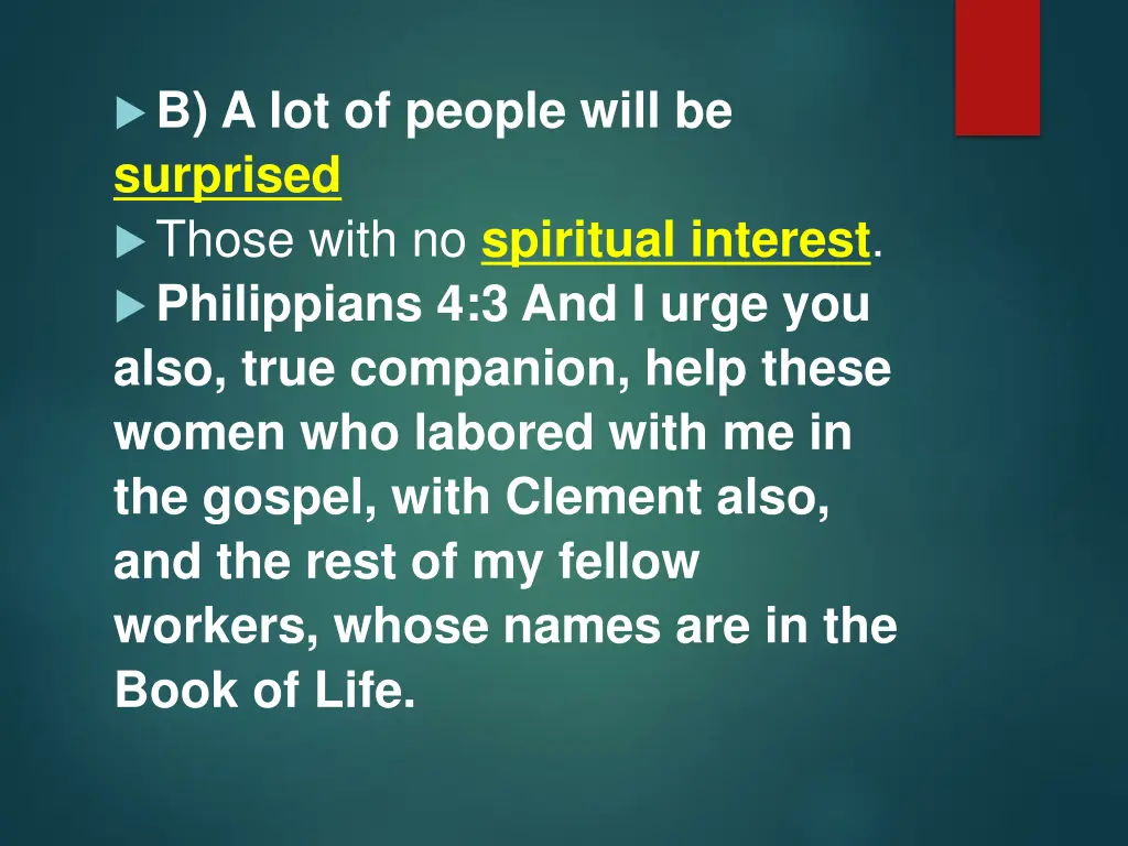 b a lot of people will be surprised those with