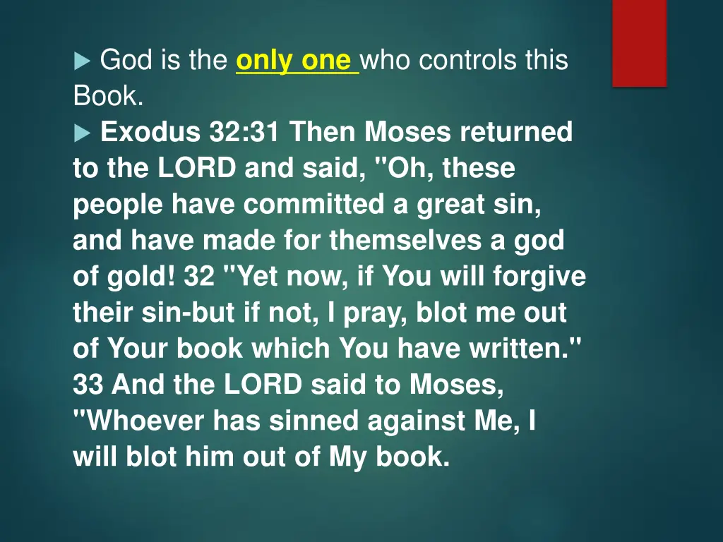 god is the only one who controls this book exodus