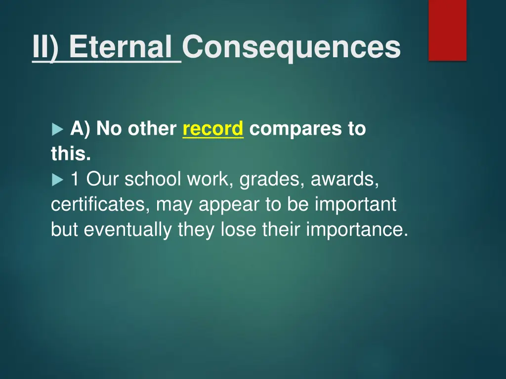 ii eternal consequences