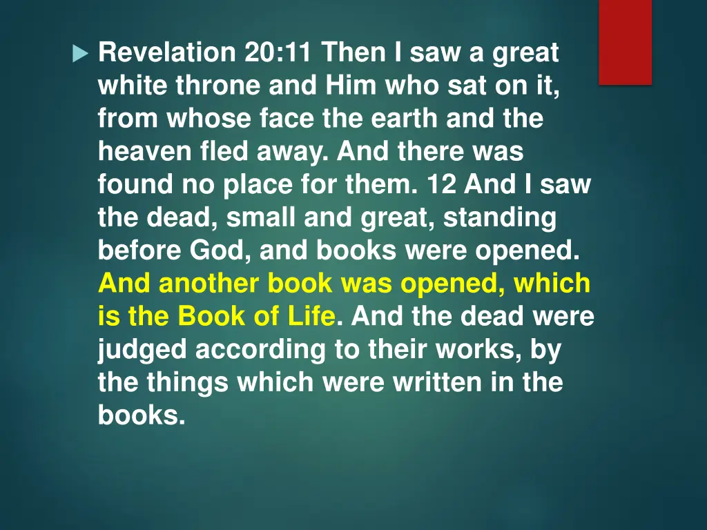 revelation 20 11 then i saw a great white throne