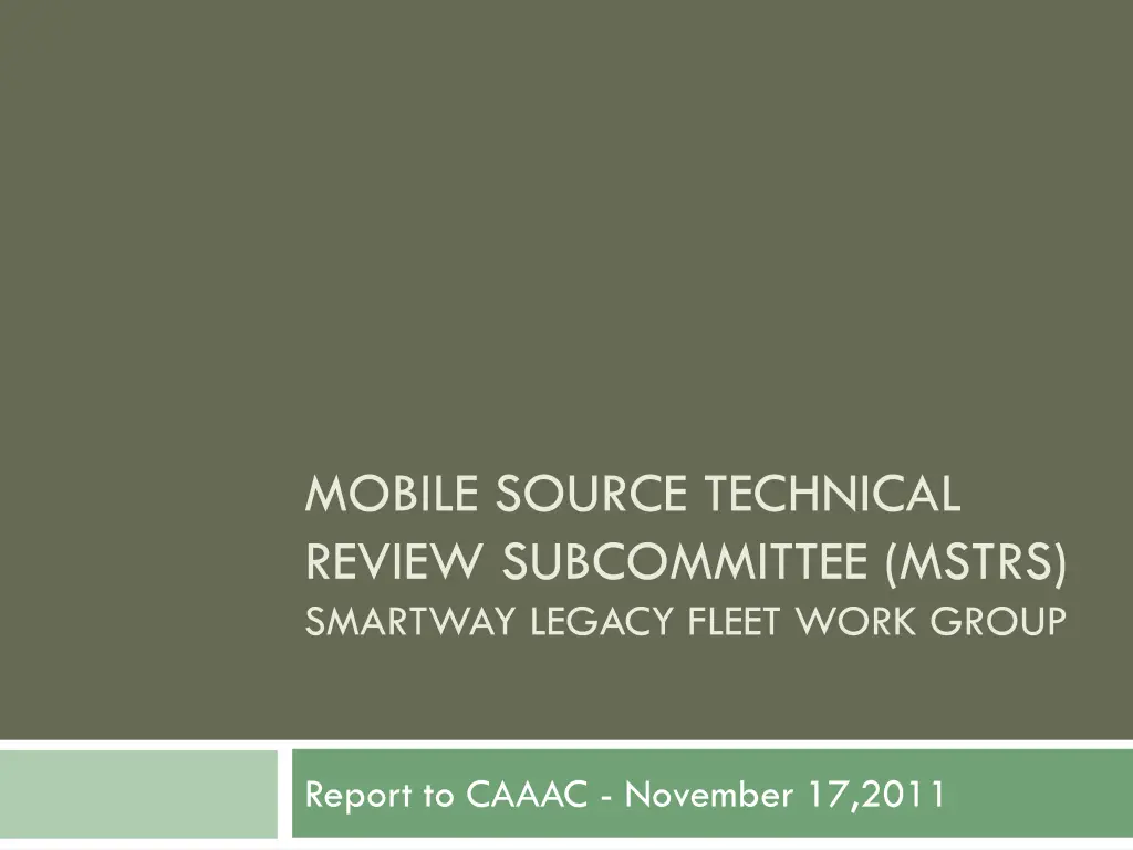 mobile source technical review subcommittee mstrs