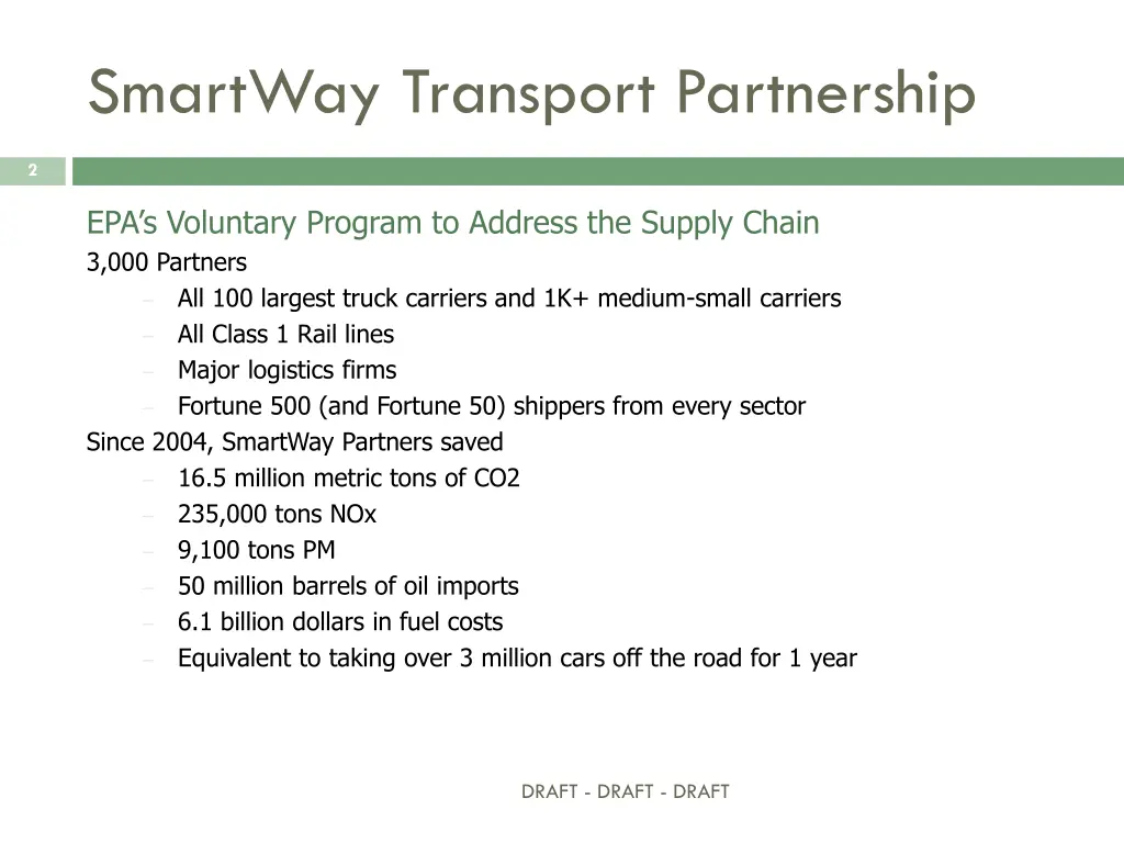 smartway transport partnership