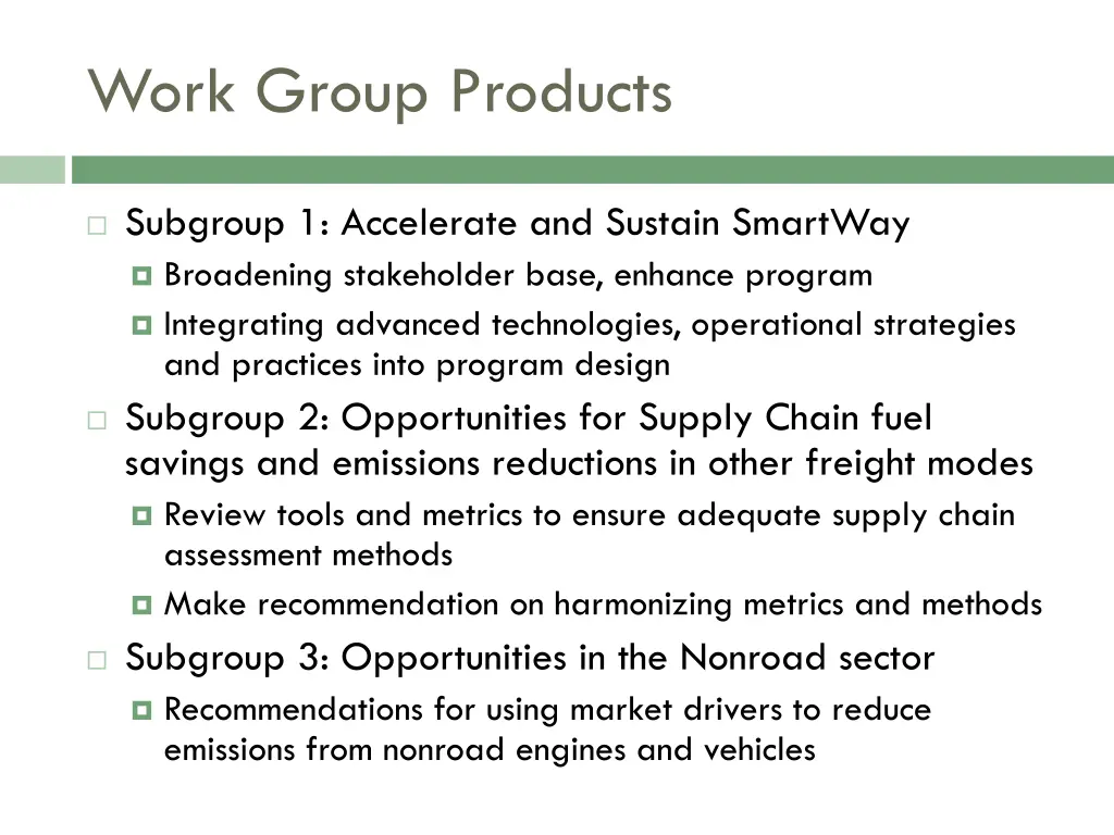 work group products