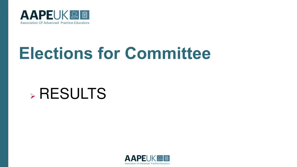 elections for committee