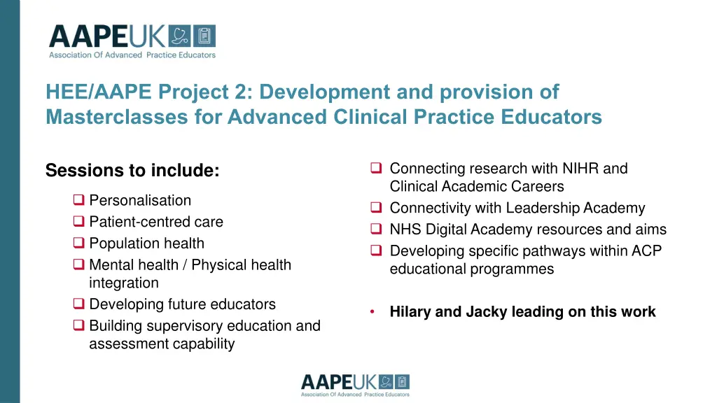 hee aape project 2 development and provision