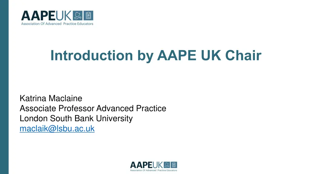 introduction by aape uk chair