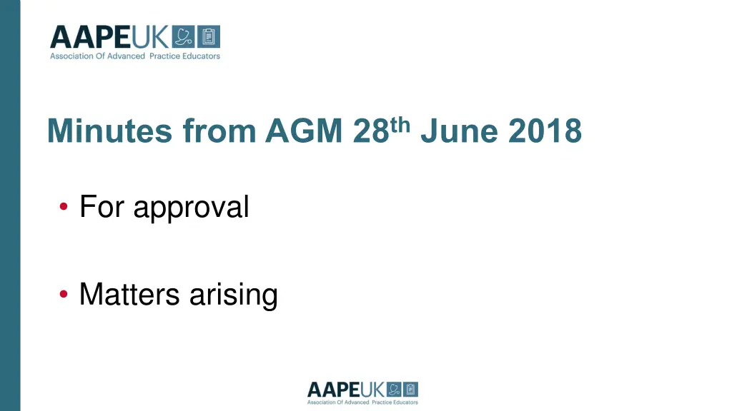 minutes from agm 28 th june 2018