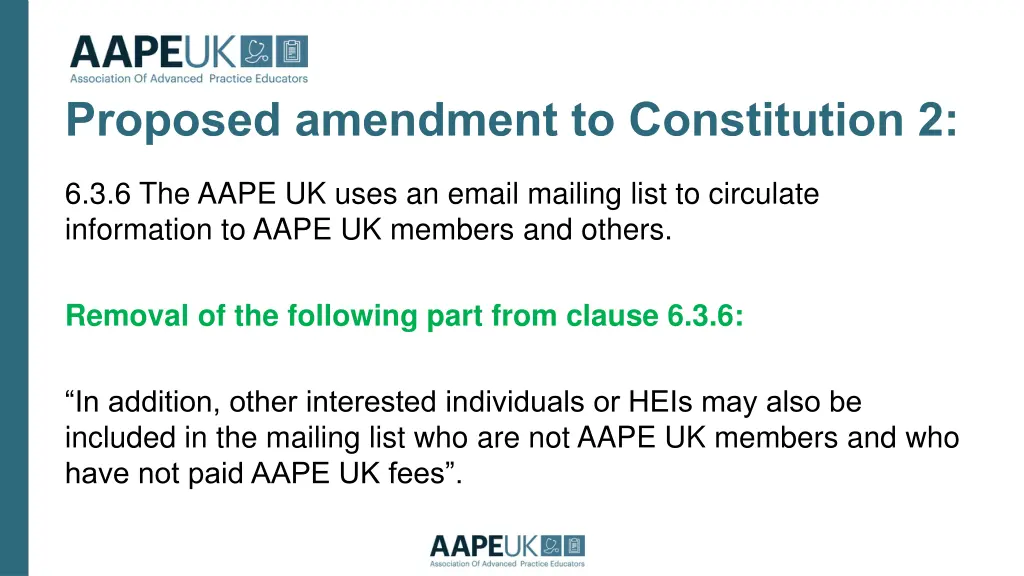 proposed amendment to constitution 2