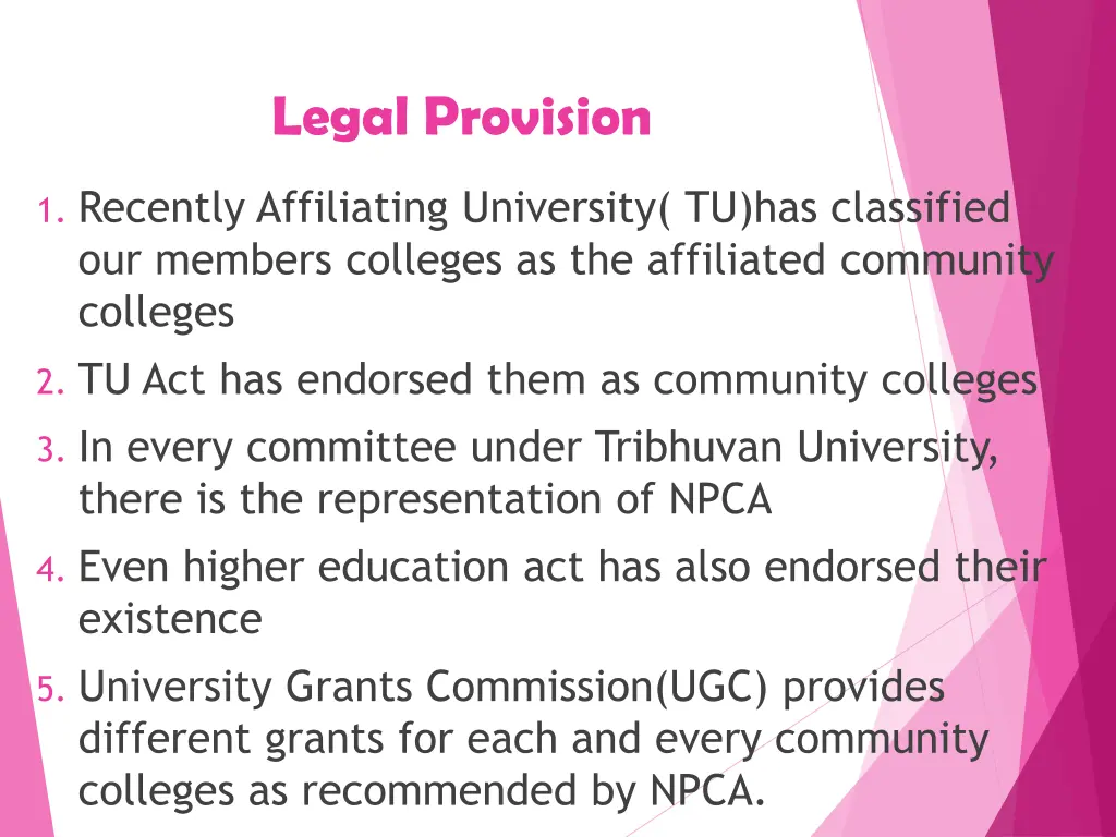 legal provision