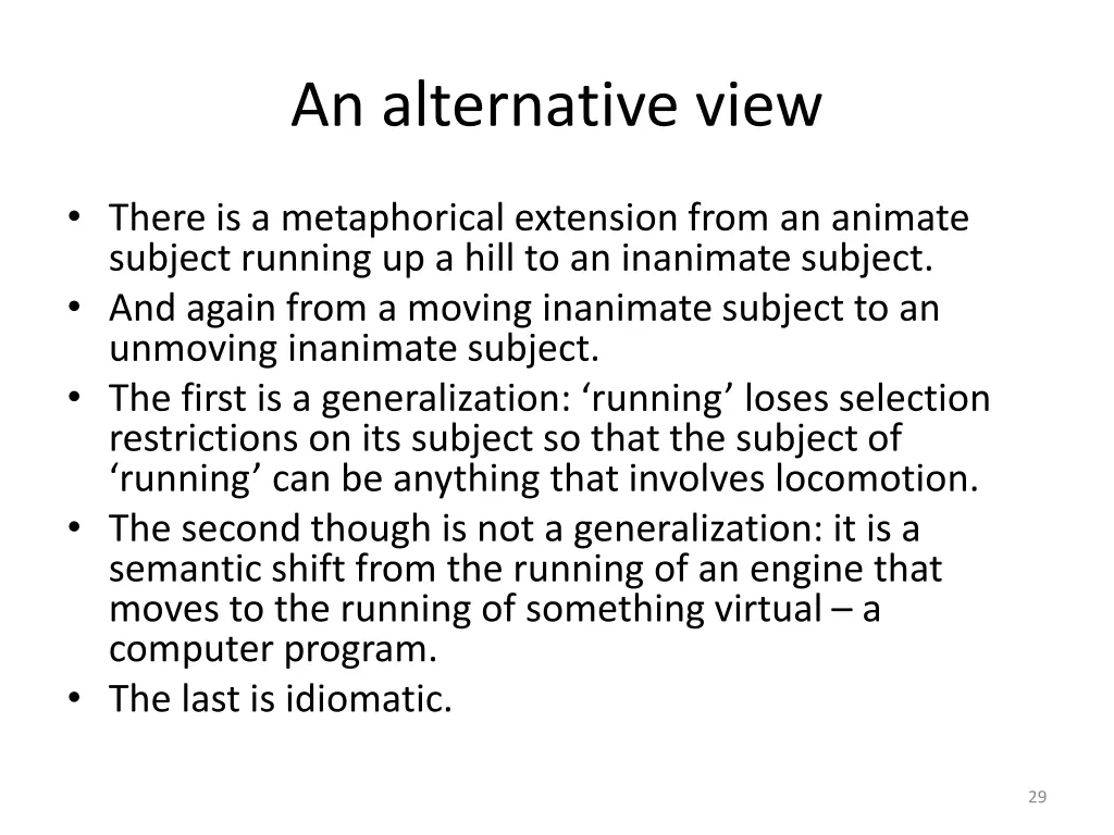an alternative view 1