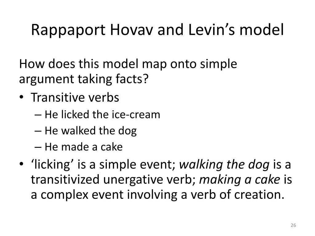 rappaport hovav and levin s model 2